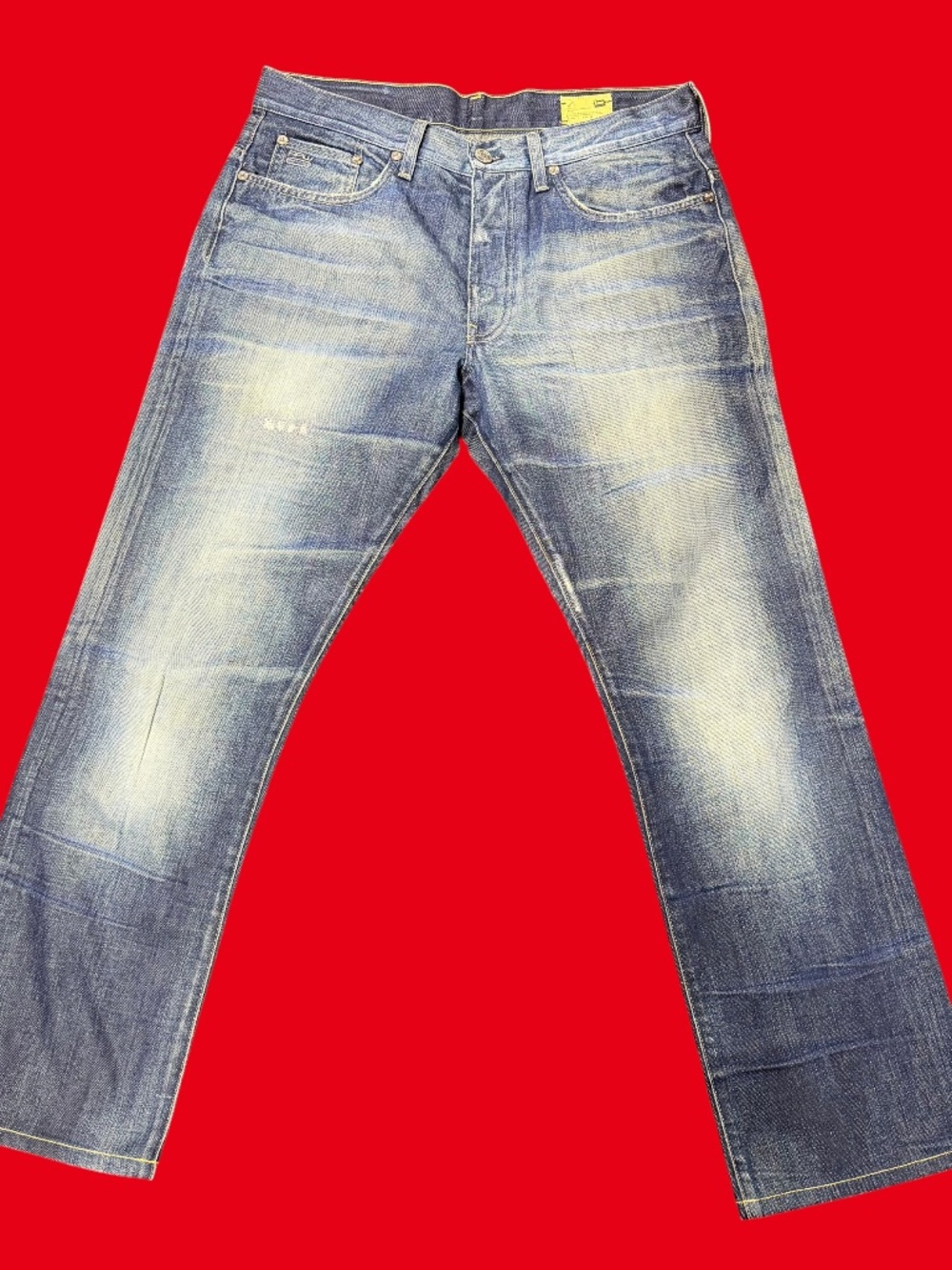 G-Star Raw 3301 Jeans in blue with gold stitching 34x30